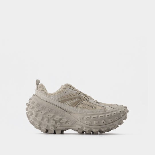 Sneakers Defender en Cuir Beige