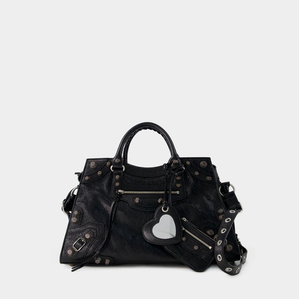 Sac À Main Neo Cagole City - Balenciaga - Cuir - Noir
