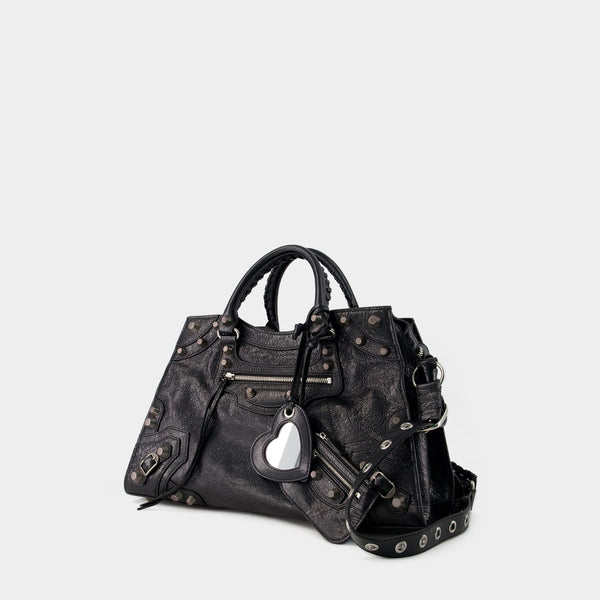 Sac À Main Neo Cagole City - Balenciaga - Cuir - Noir