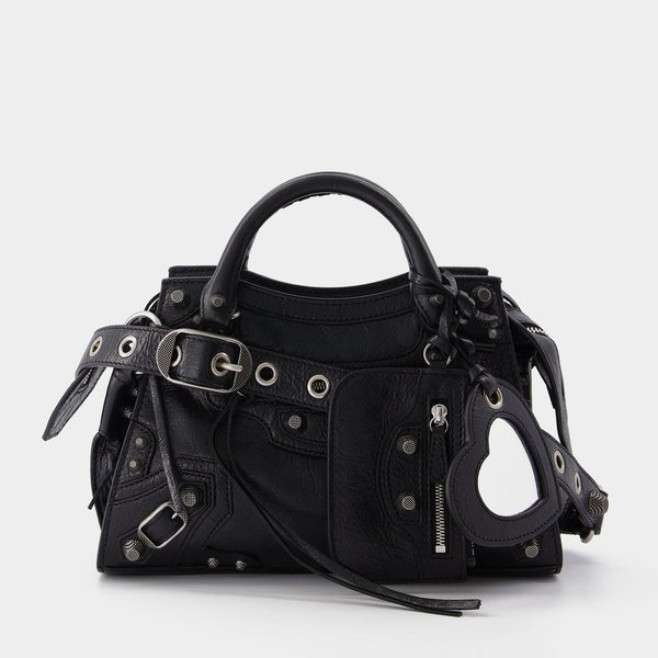 Sac À Bandoulière Neo Cagole Xs - Balenciaga - Cuir - Noir