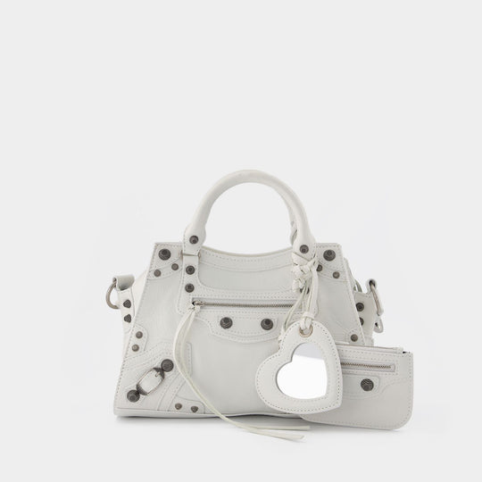 Sac Neo Cagole XS en Cuir Blanc