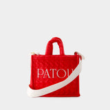 Tote Bag Patou Small - Patou - Coton - Red Ski Slope