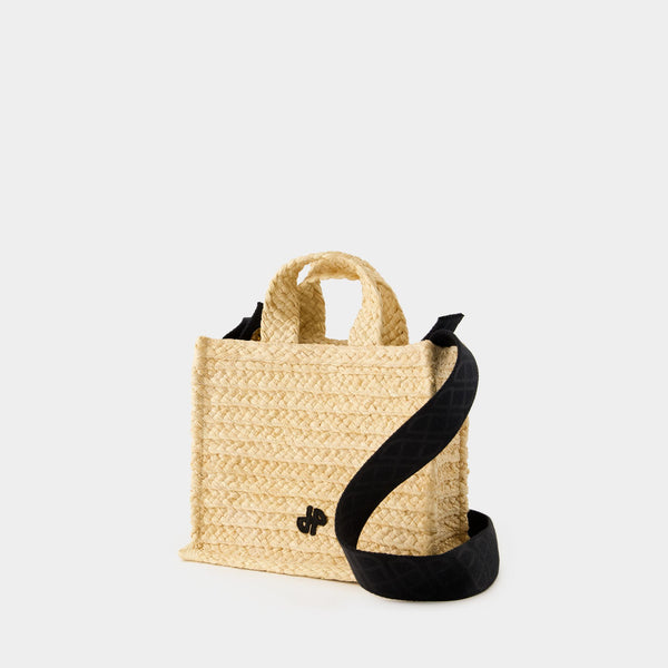 Cabas Patou Small - PATOU - Raphia - Beige