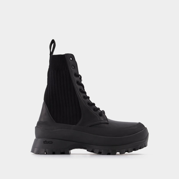 Bottines Trace Sm35A en Cuir Noir