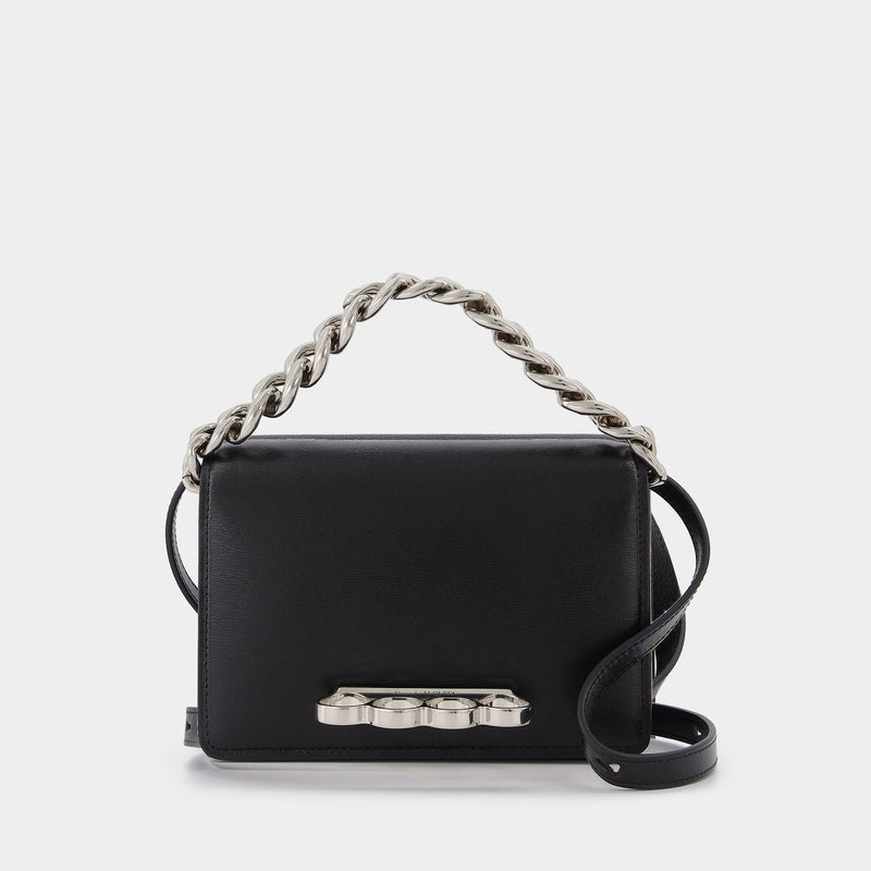 Sac Four Ring Mini en Cuir Noir