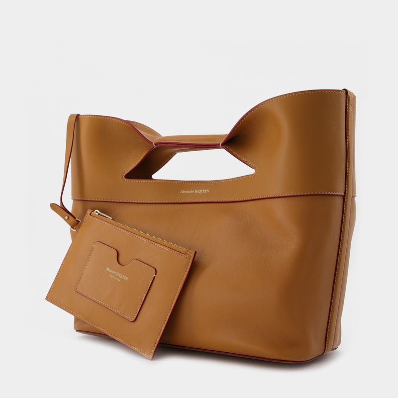 Sac The Bow Small en Cuir Marron