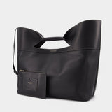 Sac The Bow Large en Cuir Noir