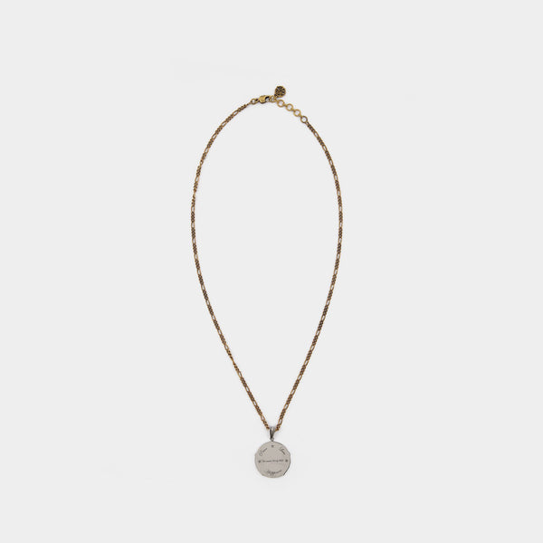 Collier Medaillon en Laiton