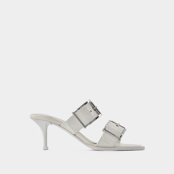 Escarpins en Cuir Ivoire / Argent