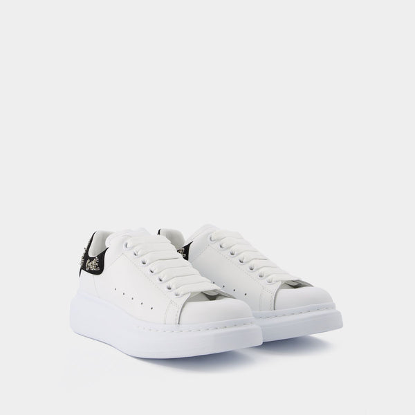 Baskets Oversize en Cuir Blanc & Noir