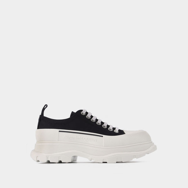 Baskets Tread slick en Cuir Noir