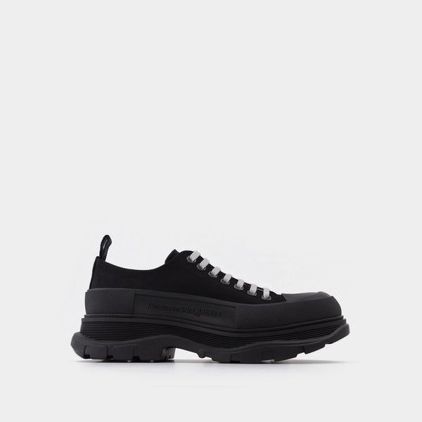 Baskets Tread slick en Cuir Noir