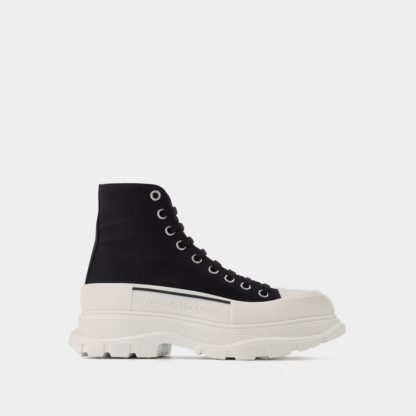 Baskets Tread Slick Boots en Cuir Noir