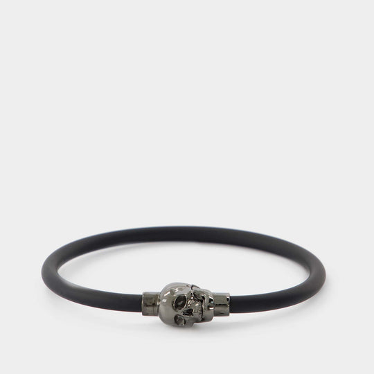 Bracelet Skull - Alexander Mcqueen - Caoutchouc - Noir