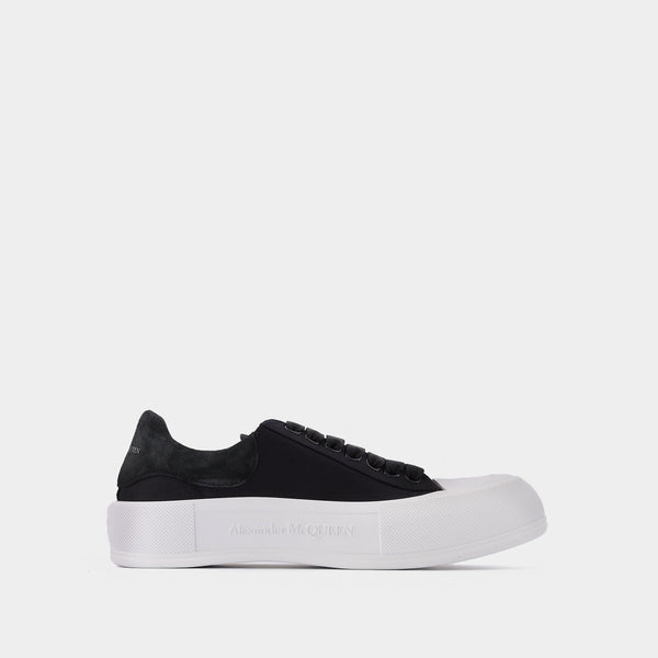 Baskets en Toile Noire & Blanche