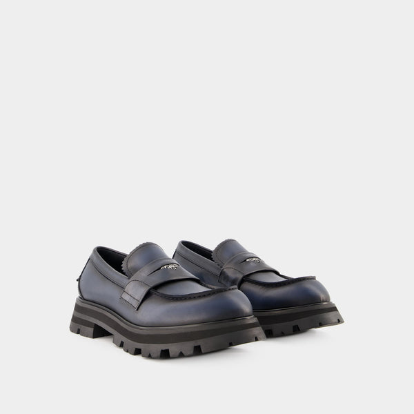 Mocassins - Alexander McQueen - Cuir - Anthracite