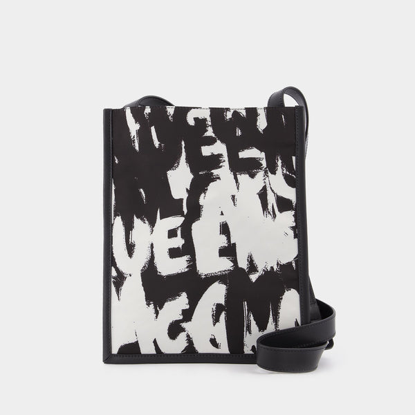 Étui Pour Téléphone en Polyester Noir & Blanc