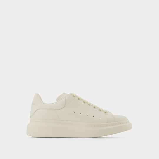 Sneakers Oversized - Alexander Mcqueen - Cuir - Noir/Blanc