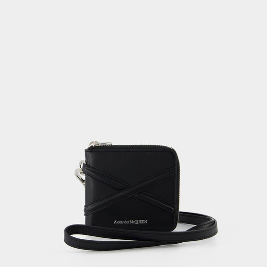 Portefeuille Zip Around Billfold - Alexander Mcqueen - Cuir - Noir