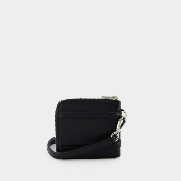 Portefeuille Zip Around Billfold - Alexander Mcqueen - Cuir - Noir
