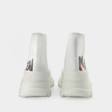 Sneakers Tread Slick - Alexander Mcqueen - Toile - Blanc