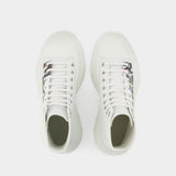 Sneakers Tread Slick - Alexander Mcqueen - Toile - Blanc