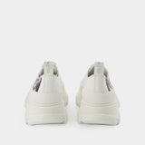 Sneakers Tread Slick - Alexander Mcqueen - Toile - Blanc/Logo Multi