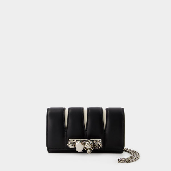 Sac à bandoulière The Slash - Alexander Mcqueen - Cuir - Noir