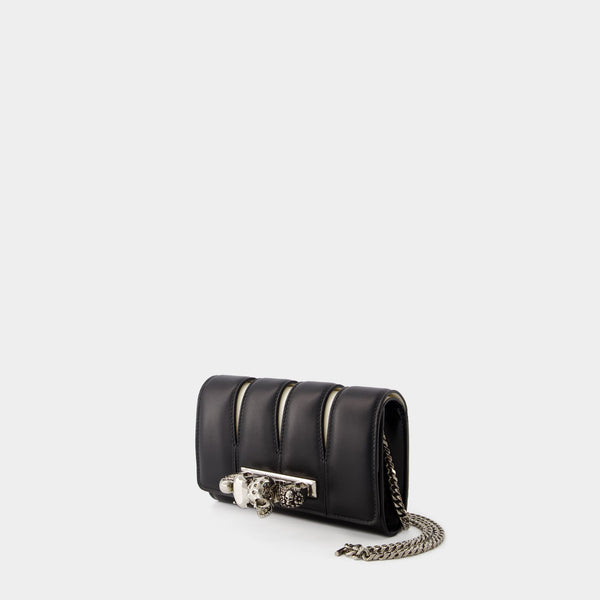 Sac à bandoulière The Slash - Alexander Mcqueen - Cuir - Noir