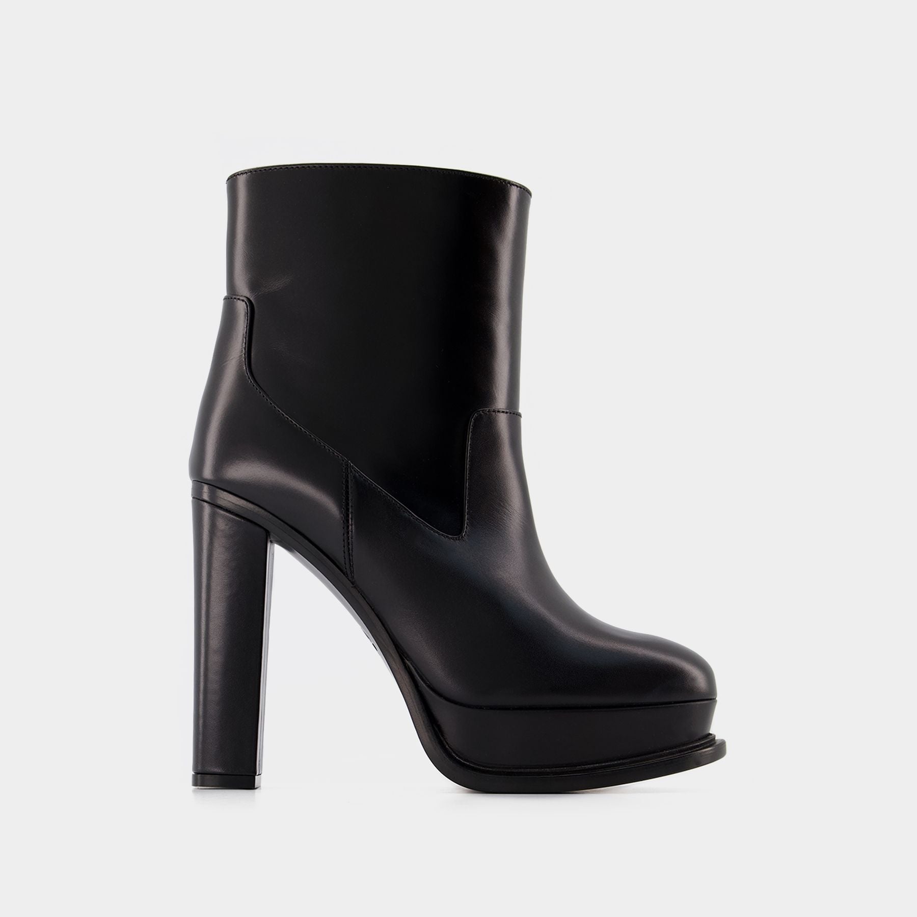 Bottes Alexander Wang Kenza En Cuir Noir - Taille US 10 Femme, Occasion Designer