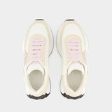 Sneakers Sprint Runner - Alexander Mcqueen - Cuir - Blanc/Rose