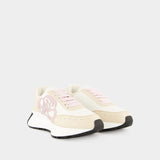 Sneakers Sprint Runner - Alexander Mcqueen - Cuir - Blanc/Rose