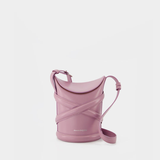 Sac Hobo The Curve - Alexander Mcqueen - Cuir - Rose Antique