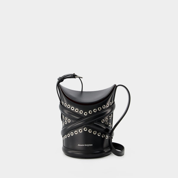 Sac Hobo The Curve - Alexander Mcqueen - Cuir - Noir
