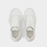 Sneakers Oversized - Alexander Mcqueen - Cuir - Blanc/Rose