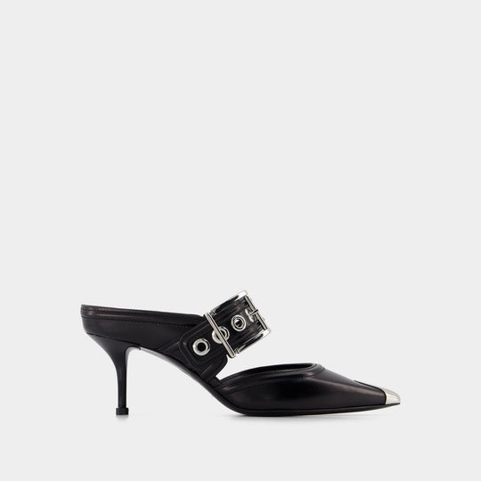 Sandales Leathe S. - Alexander Mcqueen - Cuir - Noir