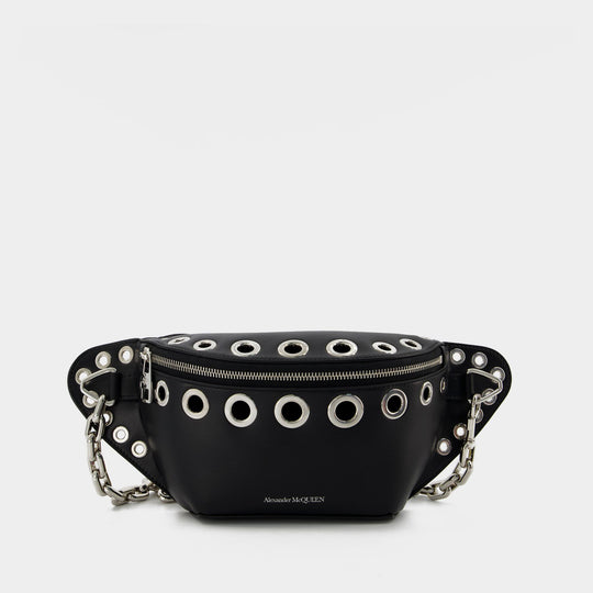 Sac Banane Biker Bumbag - Alexander Mcqueen - Cuir - Noir