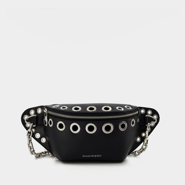 Sac Banane Biker Bumbag - Alexander Mcqueen - Cuir - Noir