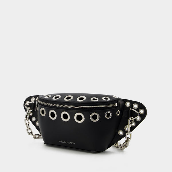 Sac Banane Biker Bumbag - Alexander Mcqueen - Cuir - Noir