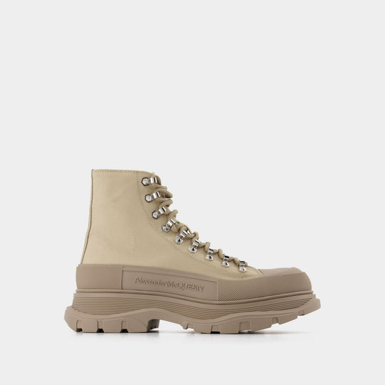 Bottines Tread Slick - Alexander Mcqueen - Toile - Marron