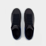 Sneakers Oversized - Alexander Mcqueen - Cuir - Marine/Bleu Océan
