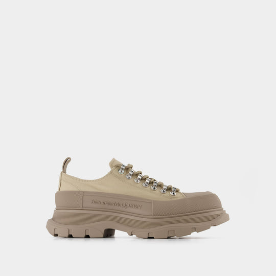 Sneakers Tread Slick - Alexander Mcqueen - Toile - Marron