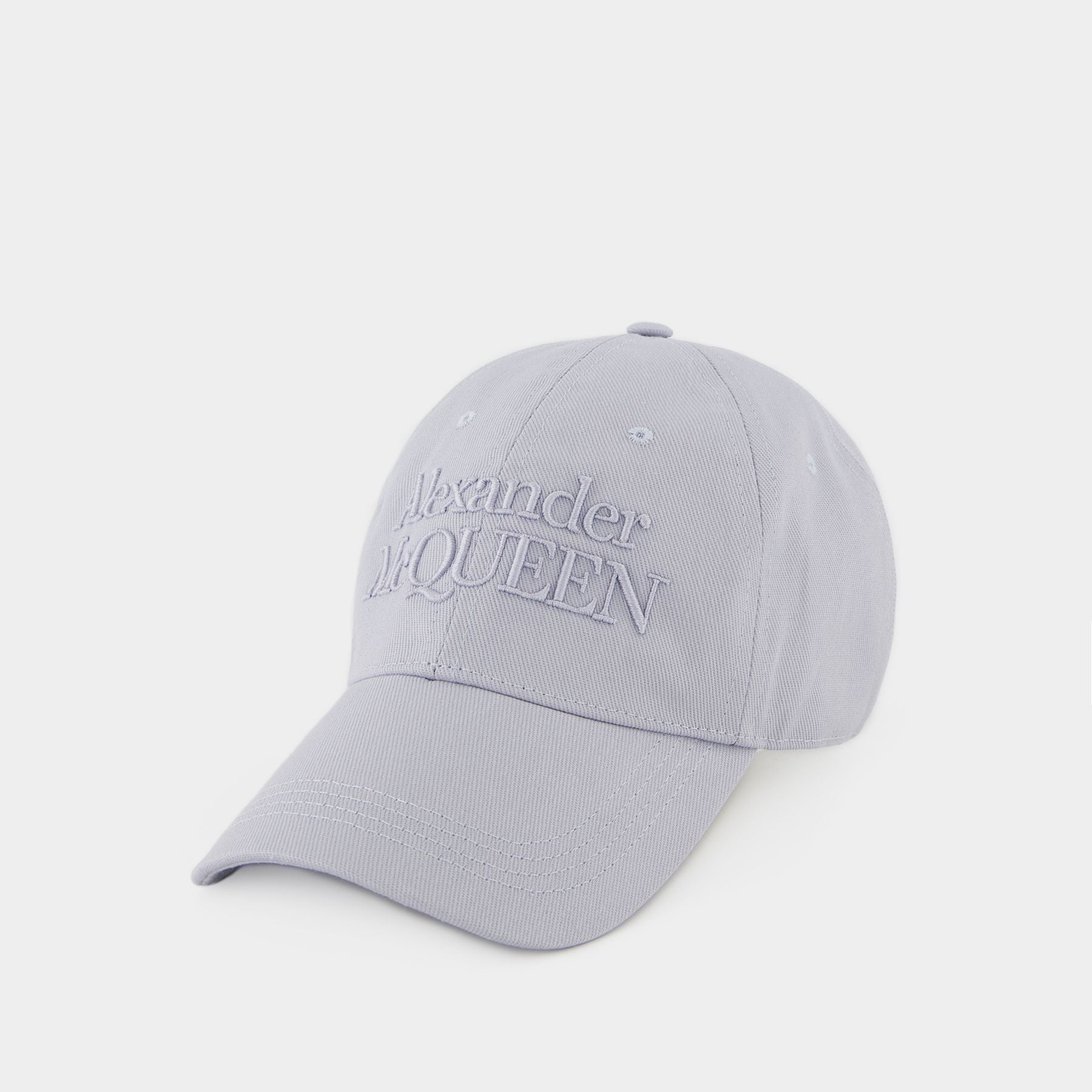 Casquette Alexander McQueen Bleue Logo - Taille Unique Coton Fabriquée En Italie