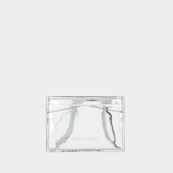 Porte Carte Skull - Alexander McQueen - Argenté
