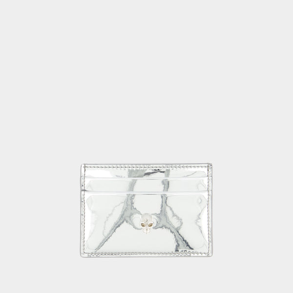 Porte Carte Skull - Alexander McQueen - Argenté