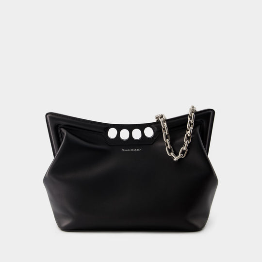 Sac Hobo The Peak - Alexander McQueen - Cuir - Noir