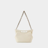 Sac Hobo The Small Peak - Alexander Mcqueen - Cuir - Soft Ivory