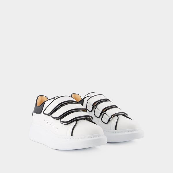 Sneakers Oversized - Alexander Mcqueen - Cuir - Blanc/Noir