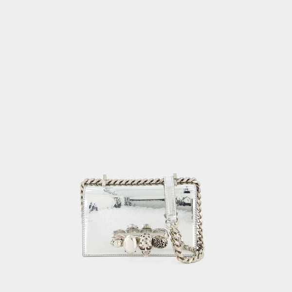 Sac Mini Jewell Satchel - Alexander McQueen - Argenté