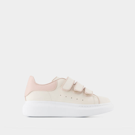 Sneakers Oversized - Alexander Mcqueen - Cuir - Crème